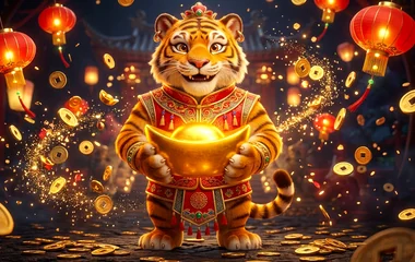 PG Soft Fortune Tiger 3x3 slot on 63PH showing the 10x full-screen multiplier and Respin feature