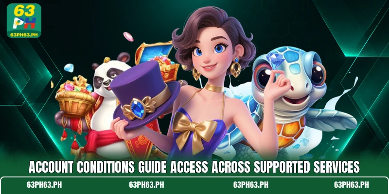 Account conditions guide access across supported services Account conditions guide access across supported services