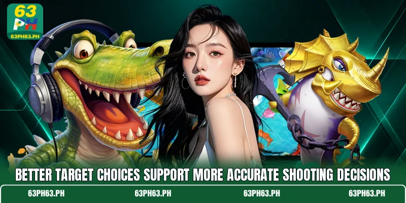 Better target choices support more accurate shooting decisions