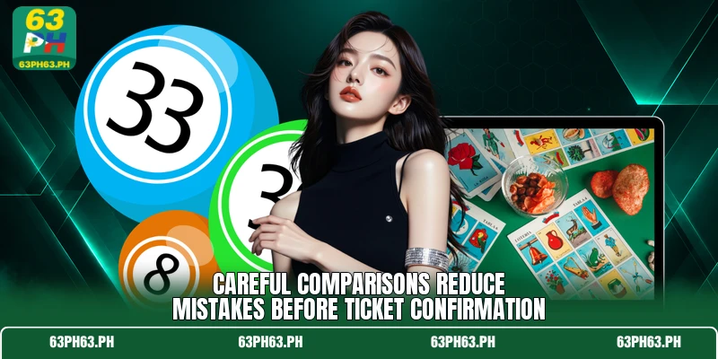 Careful comparisons reduce mistakes before ticket confirmation