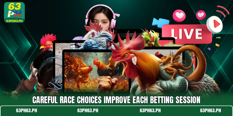 Careful race choices improve each betting session Careful race choices improve each betting session
