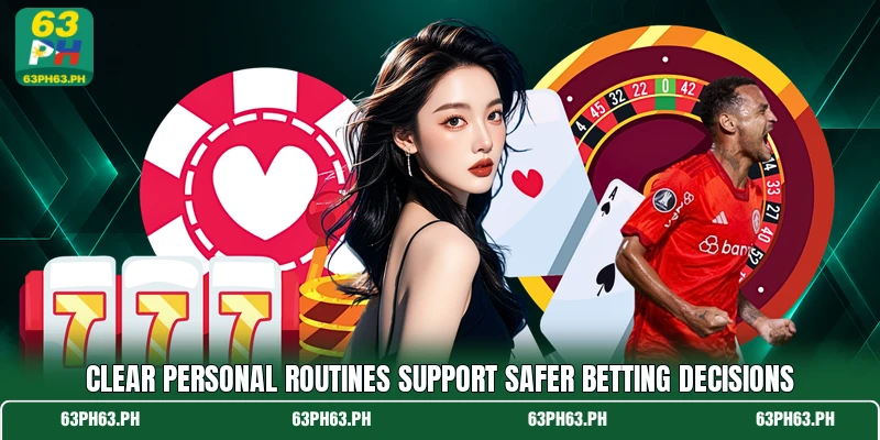Clear personal routines support safer betting decisions