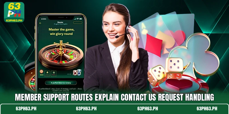 Member support routes explain contact us request handling