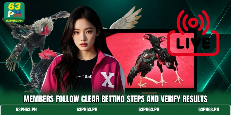 Members follow clear betting steps and verify results