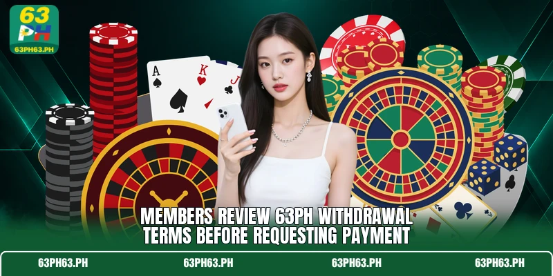 Members review 63PH withdrawal terms before requesting payment
