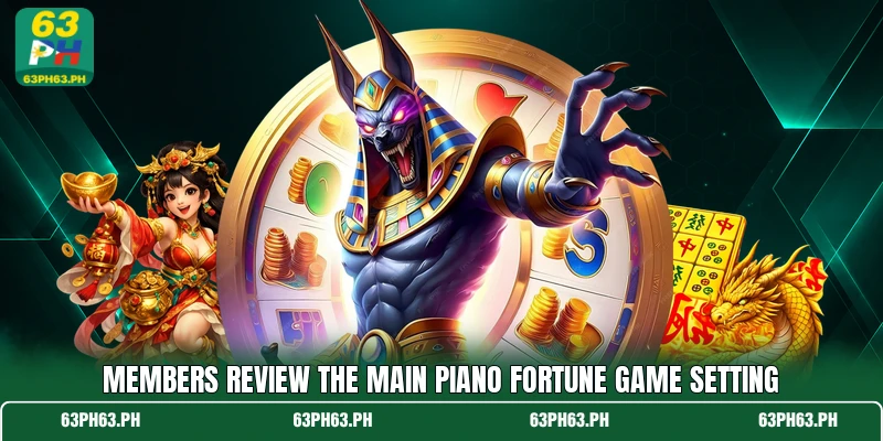 Members review the main Piano Fortune game setting