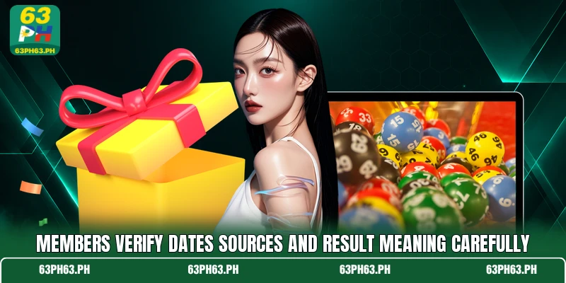 Members verify dates sources and result meaning carefully