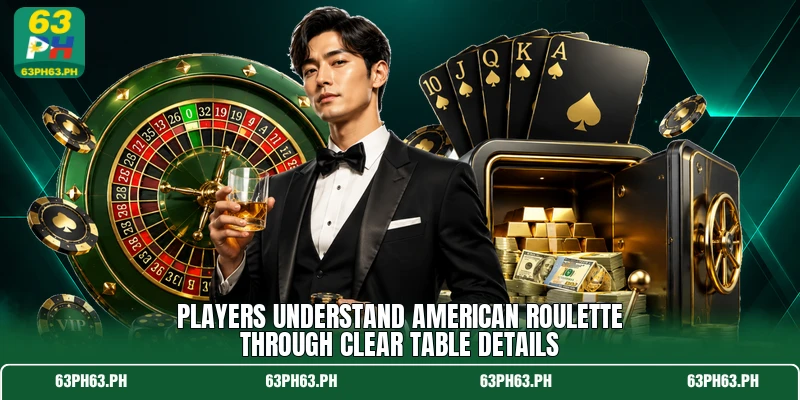 Players understand american roulette through clear table details Players understand american roulette through clear table details